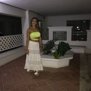 Long white skirt Size Small